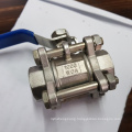 casting 304 316 3PC ball valves by luwei